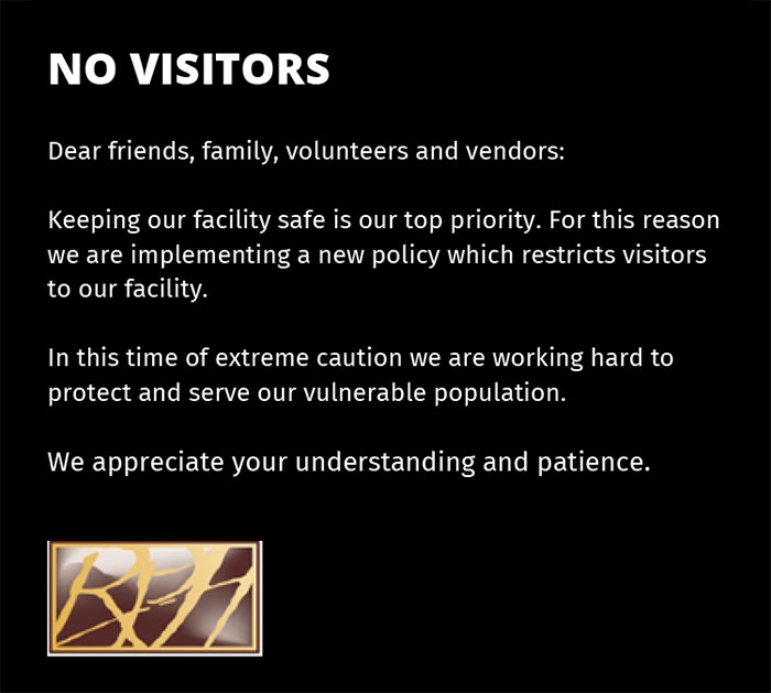 No Visitors Poster